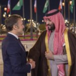 President Emmanuel Macron and Saudi Crown Prince Mohammed bin Salman